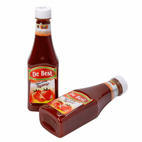 340g de ketchup/purê de tomate plástico